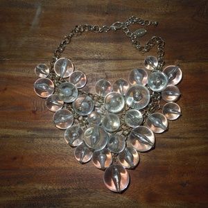 Natasha Clear Ball Statement Necklace